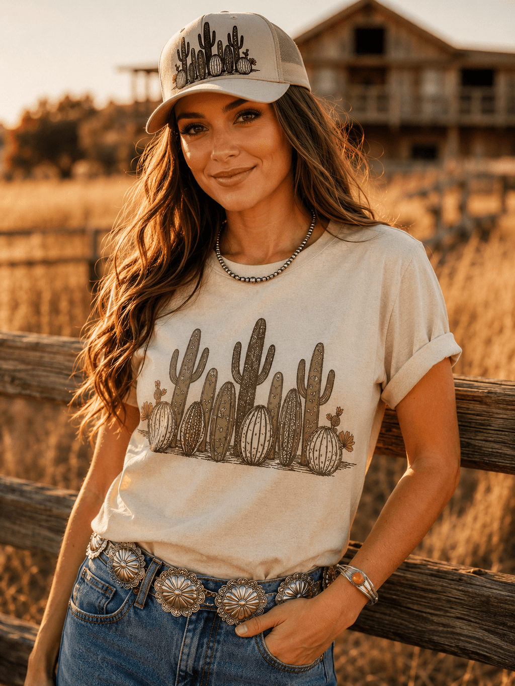 Western Cactus Garden Graphic Tee - Rooted & Reckless Co.