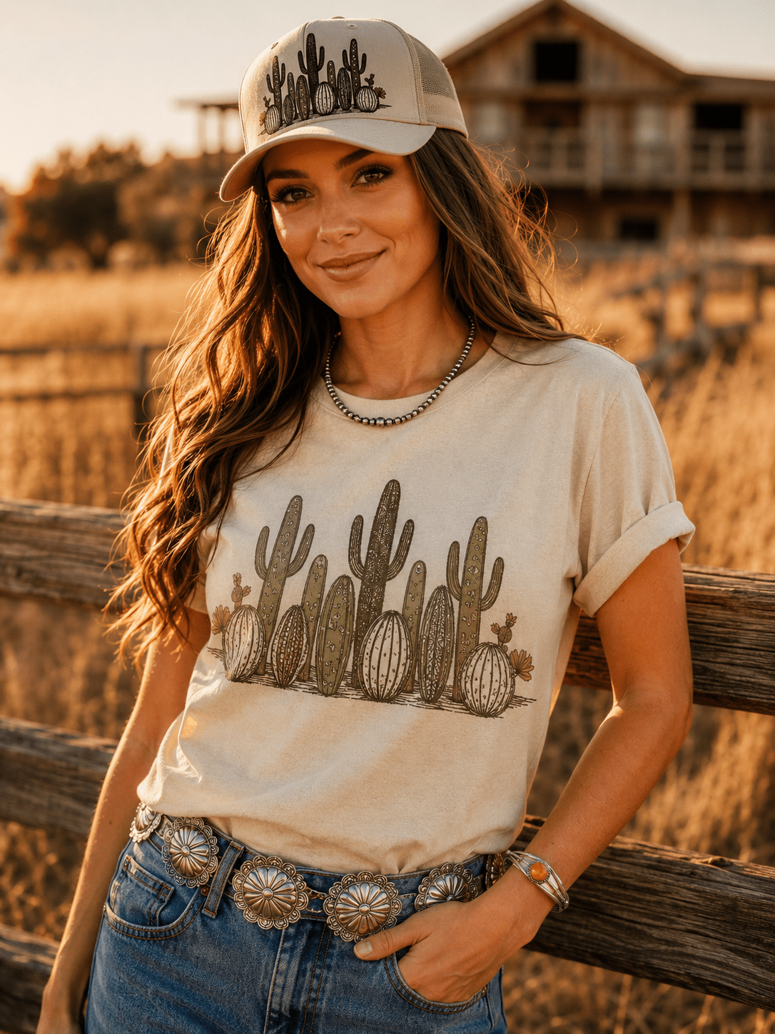 Western Cactus Garden Graphic Tee - Rooted & Reckless Co.