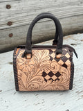 Western Checkered Colorful Speedy Barrel Bag by Double B - Rooted & Reckless Co.