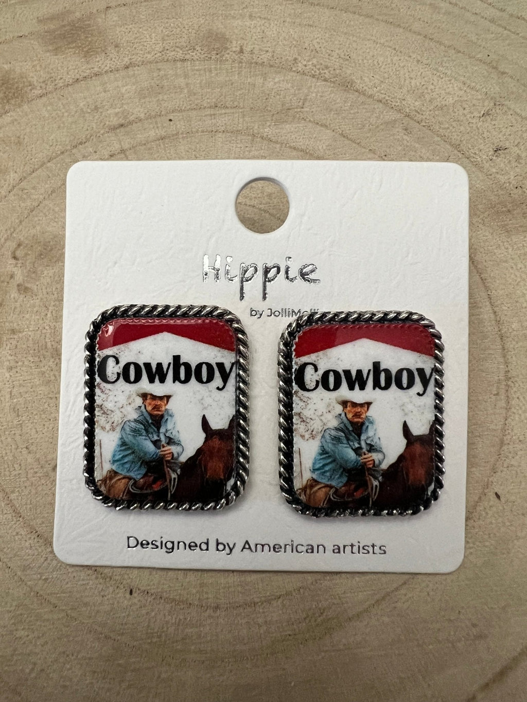 Western Cowboy Cigarette Fashion Earrings — Petite 1" Western Statement - Rooted & Reckless Co.