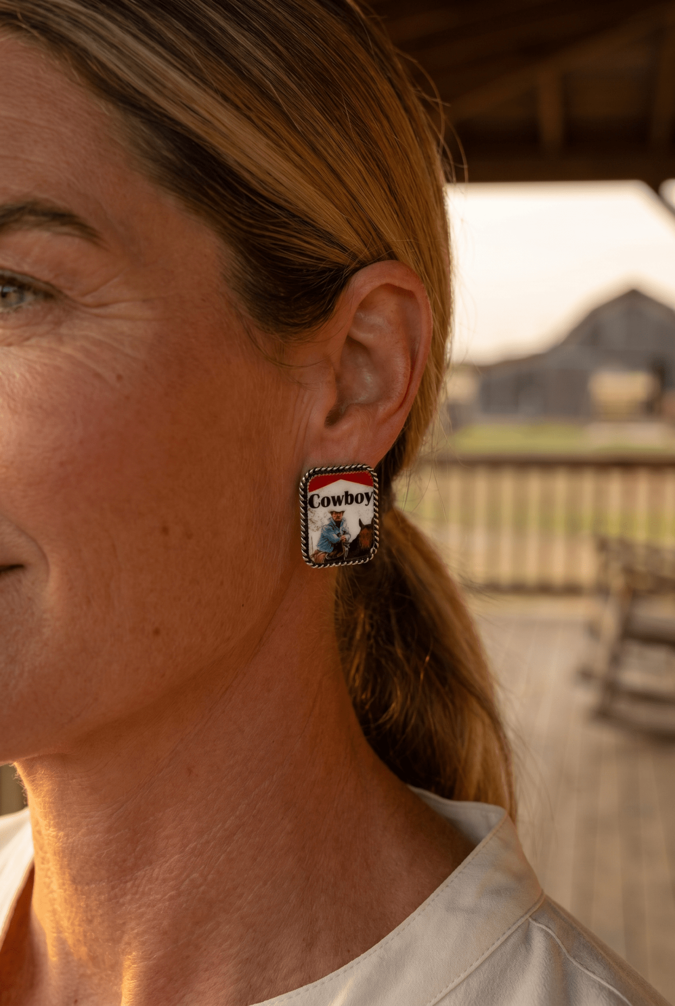 Western Cowboy Cigarette Fashion Earrings — Petite 1" Western Statement - Rooted & Reckless Co.