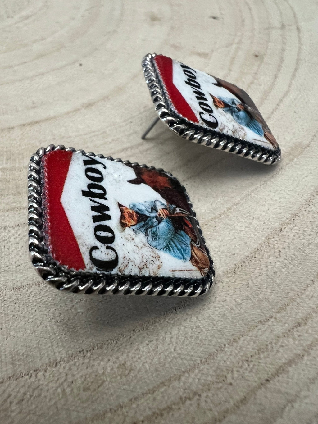 Western Cowboy Cigarette Fashion Earrings — Petite 1" Western Statement - Rooted & Reckless Co.