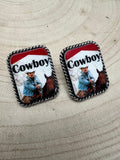 Western Cowboy Cigarette Fashion Earrings — Petite 1" Western Statement - Rooted & Reckless Co.