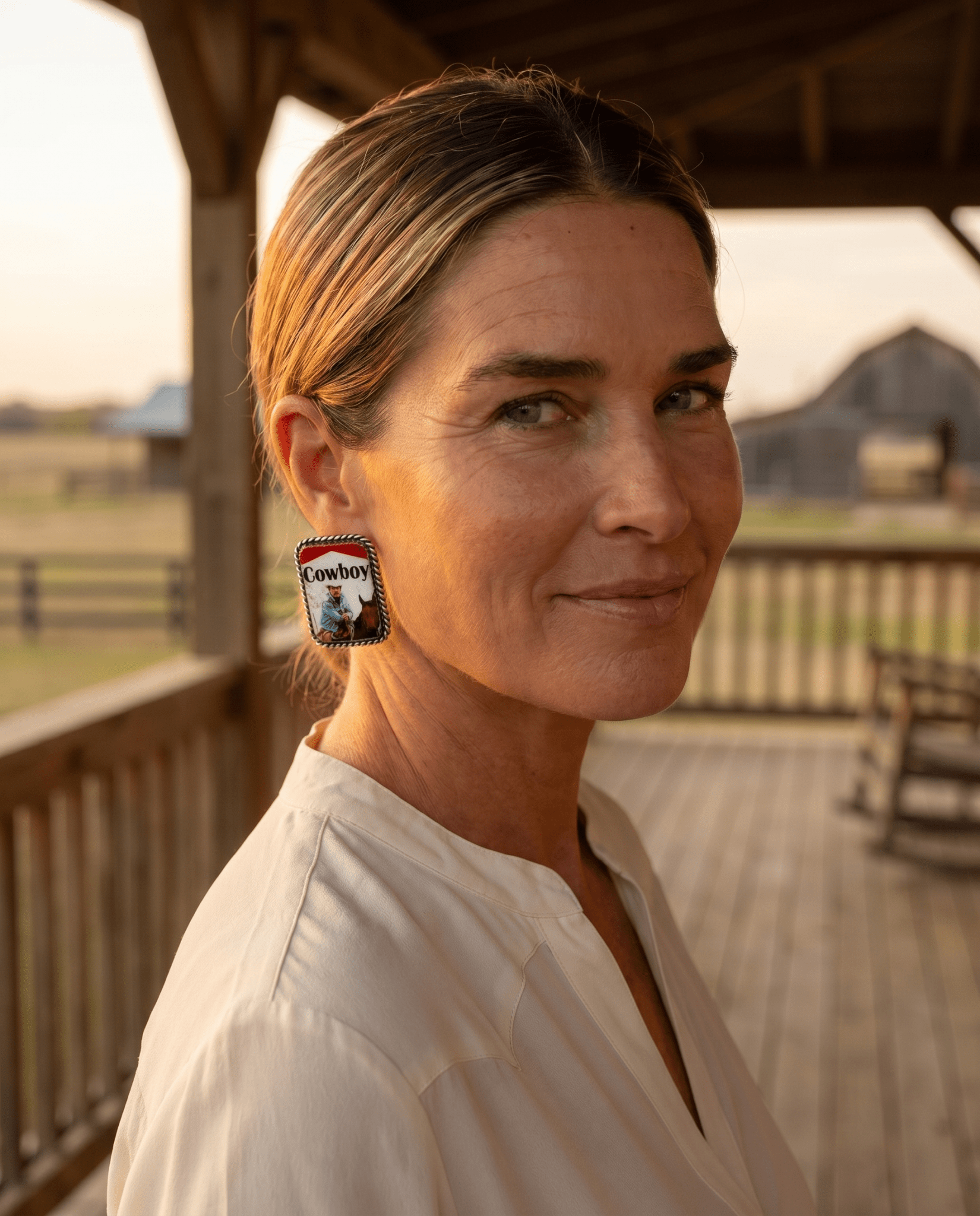 Western Cowboy Cigarette Fashion Earrings — Petite 1" Western Statement - Rooted & Reckless Co.