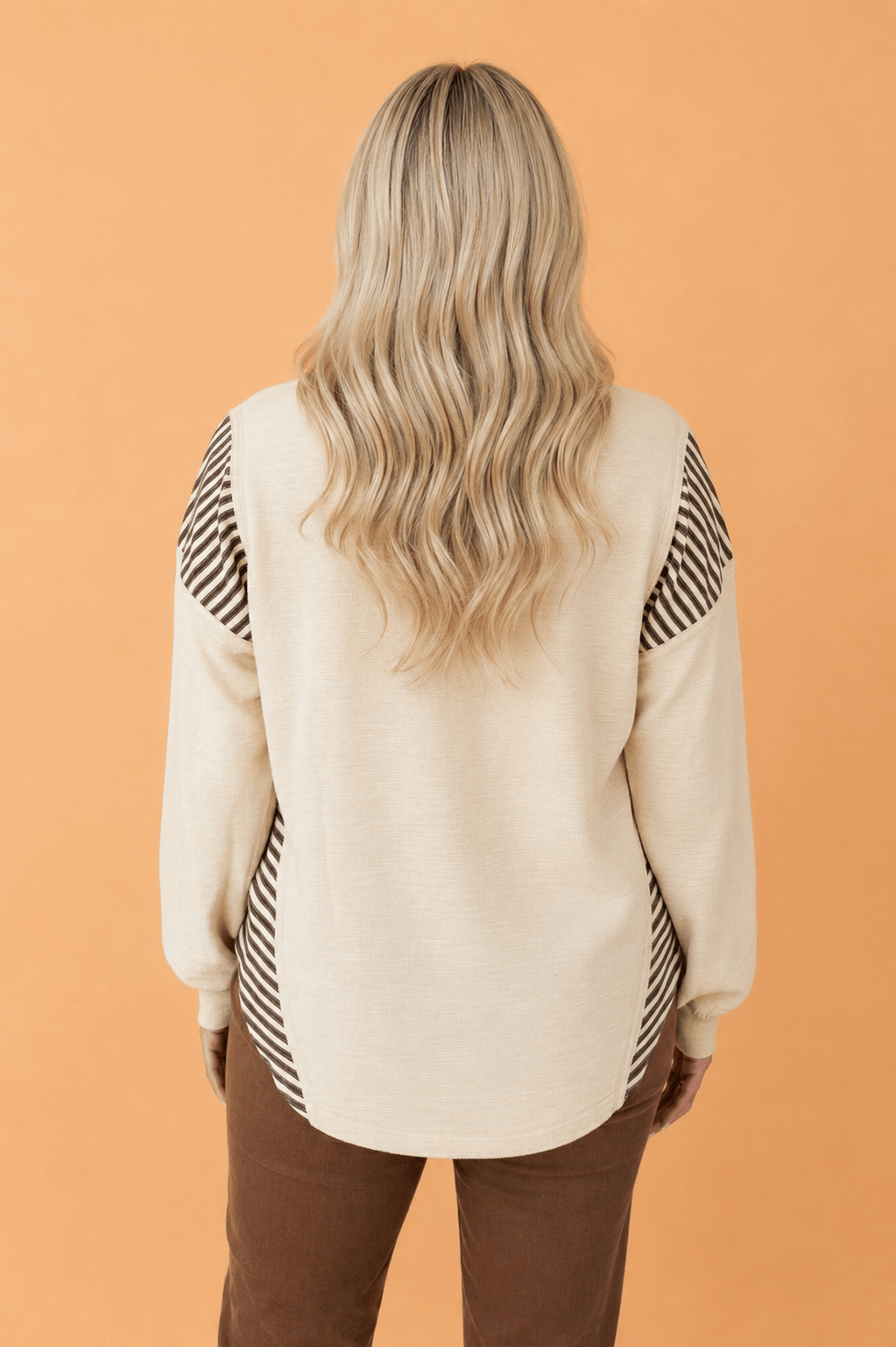 Western Cowgirl Stripe Long Sleeve Graphic Top - Rooted & Reckless Co.