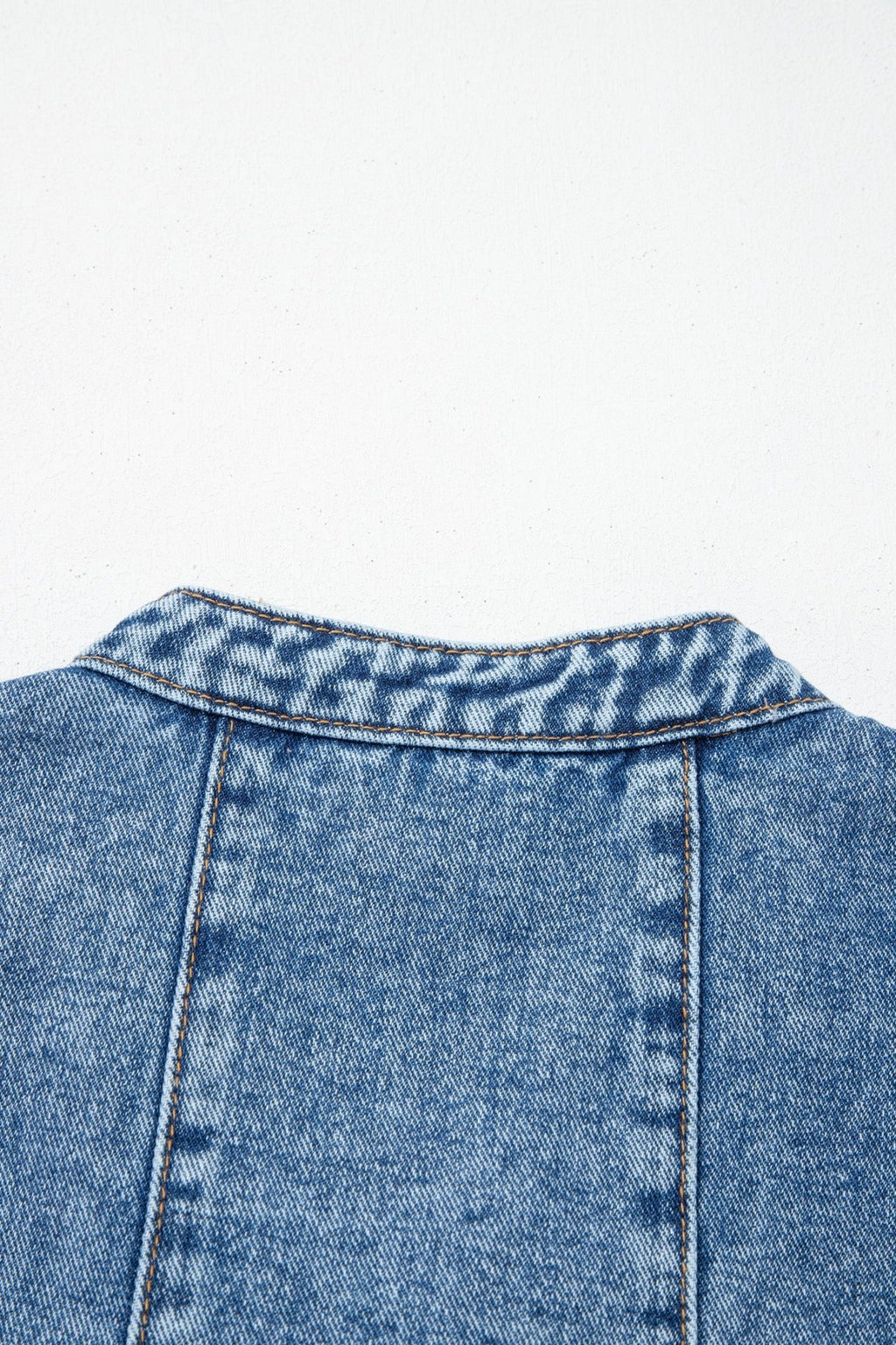 Western Denim Belted Button Down Sleeveless Dress - Rooted & Reckless Co.