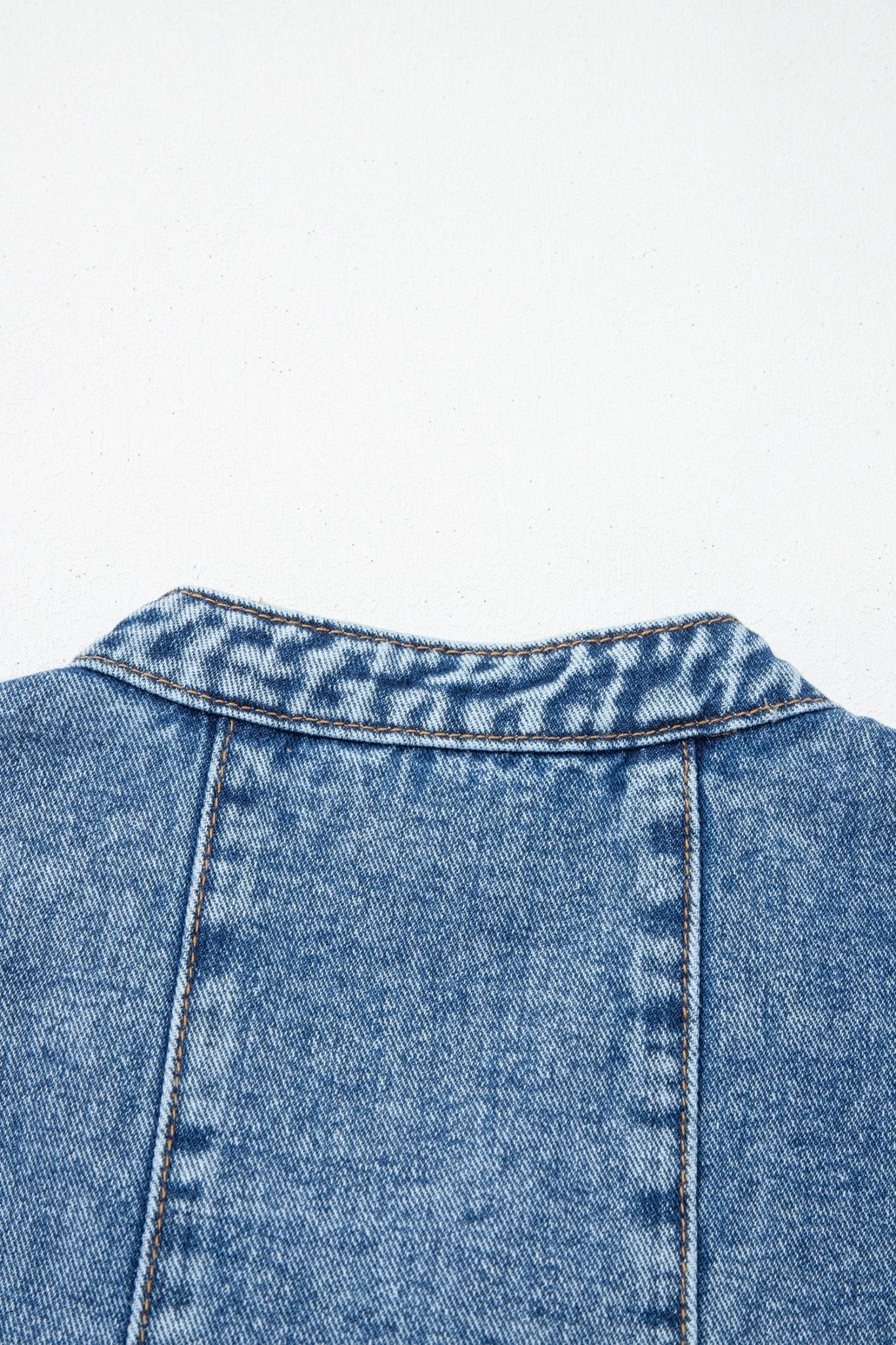 Western Denim Belted Button Down Sleeveless Dress - Rooted & Reckless Co.