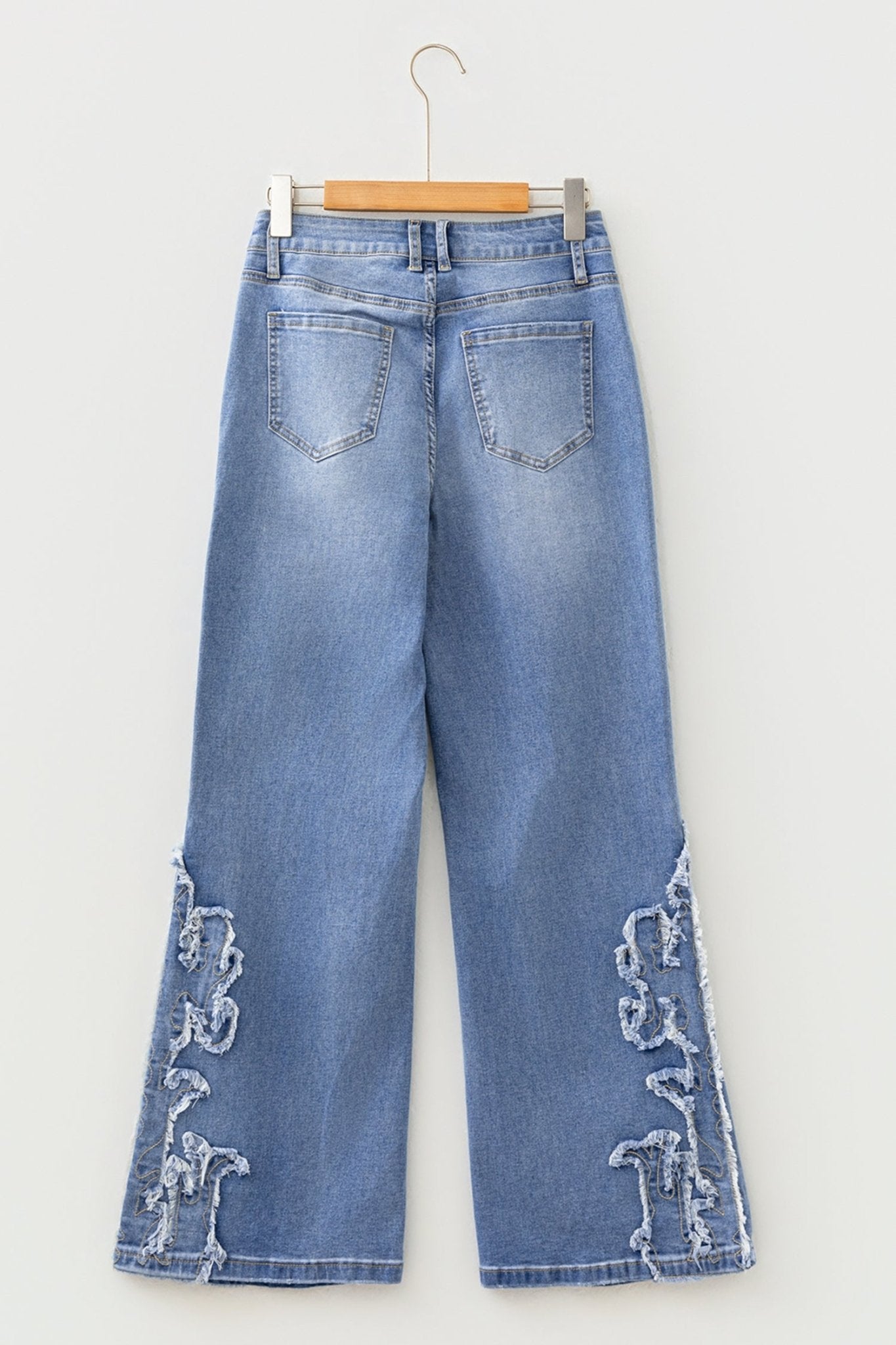 Western Embroidered Flare Leg Full Length Jeans - Rooted & Reckless Co.
