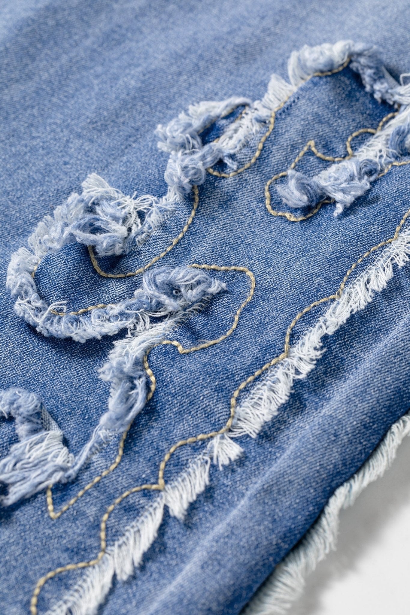 Western Embroidered Flare Leg Full Length Jeans - Rooted & Reckless Co.