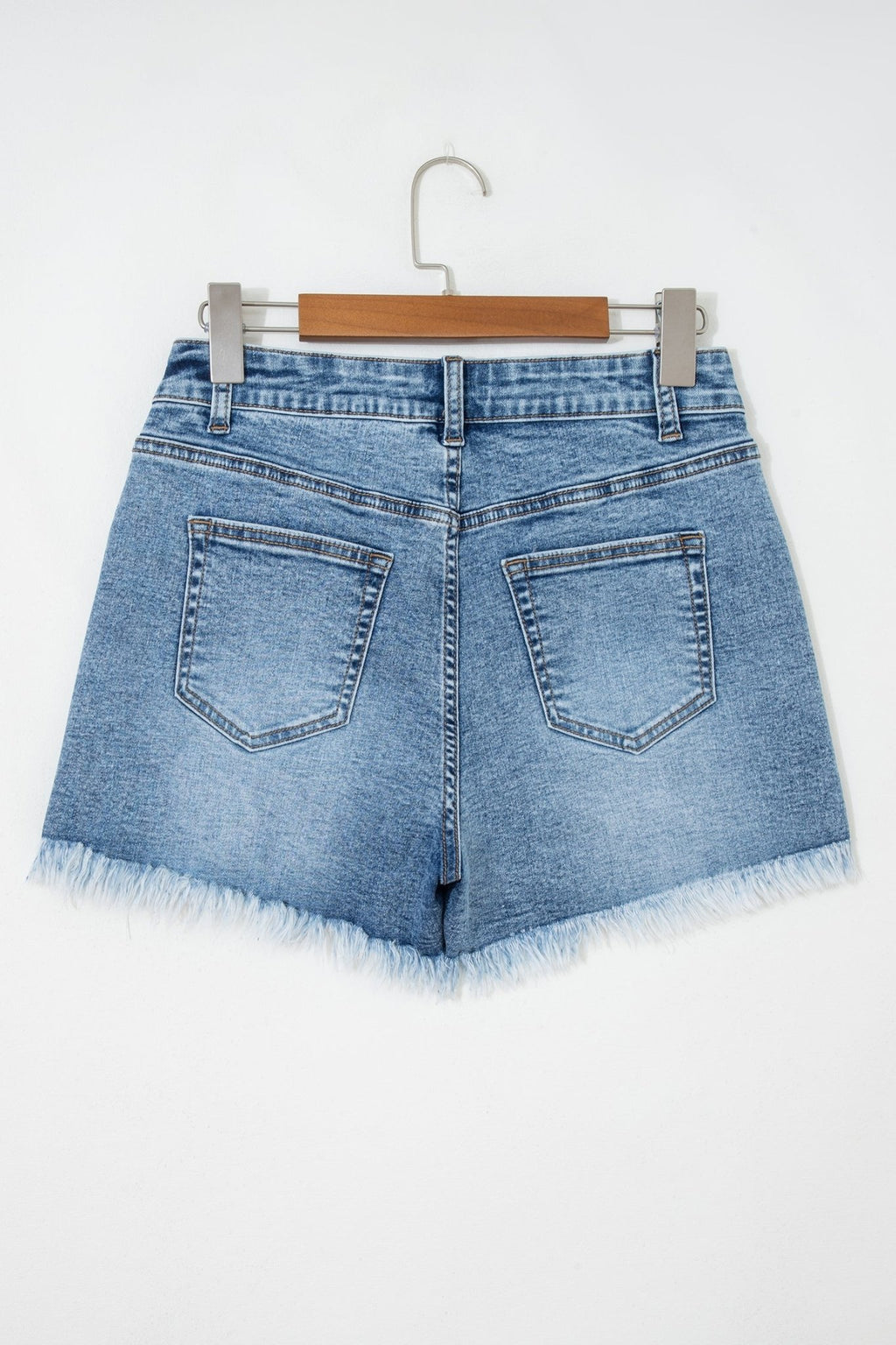 Western Embroidered Studded Denim Shorts - Rooted & Reckless Co.