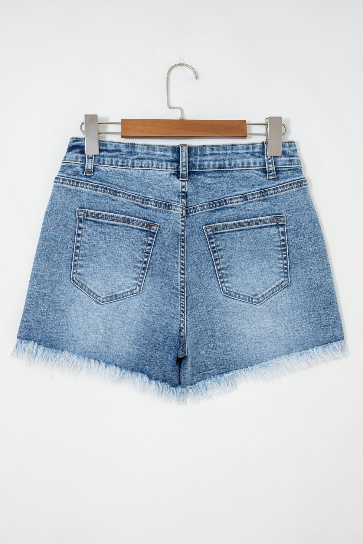 Western Embroidered Studded Denim Shorts - Rooted & Reckless Co.