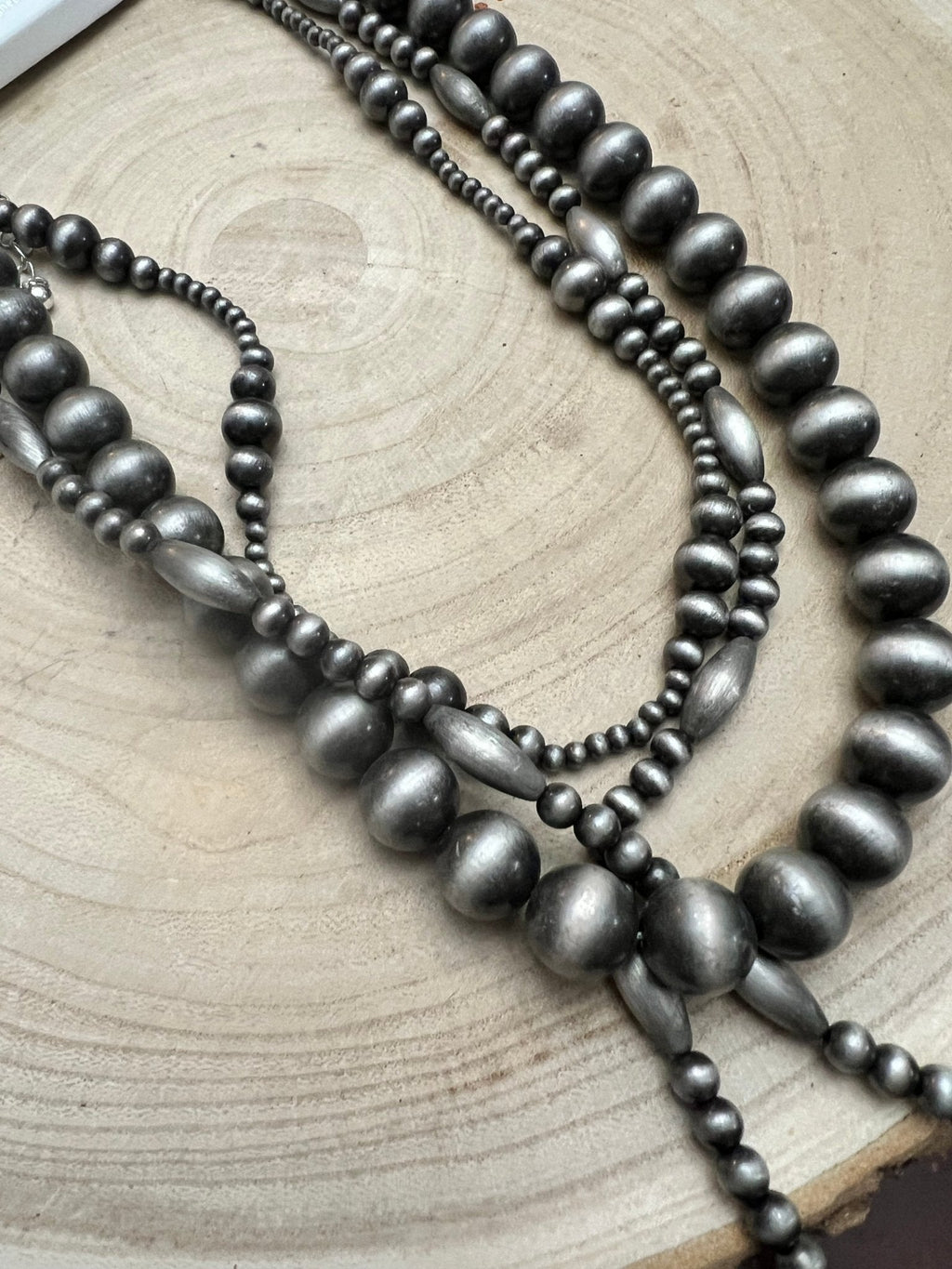 Western Faux Sterling Pearl 3-Piece Necklace Set — 18", 22", 26" Layered Trio - Rooted & Reckless Co.