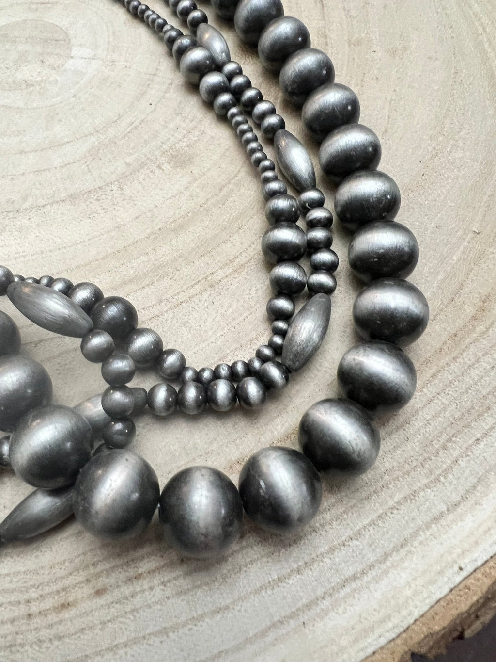 Western Faux Sterling Pearl 3-Piece Necklace Set — 18", 22", 26" Layered Trio - Rooted & Reckless Co.