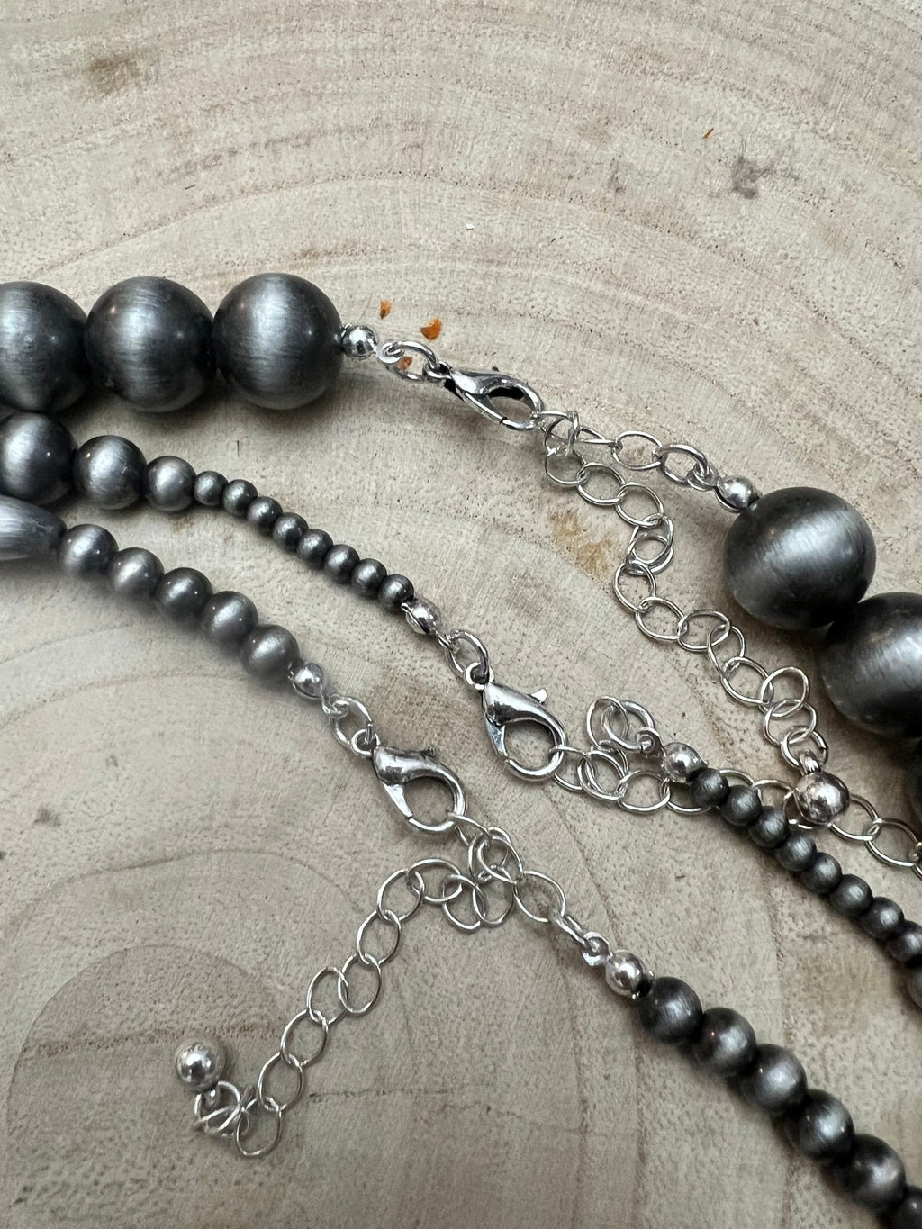 Western Faux Sterling Pearl 3-Piece Necklace Set — 18", 22", 26" Layered Trio - Rooted & Reckless Co.