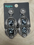 Western Faux White Buffalo Drop Earrings — Authentic Southwestern Statement - Rooted & Reckless Co.