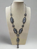 Western Faux White Buffalo Lariat Statement Necklace — 24 Inch Bold Statement - Rooted & Reckless Co.