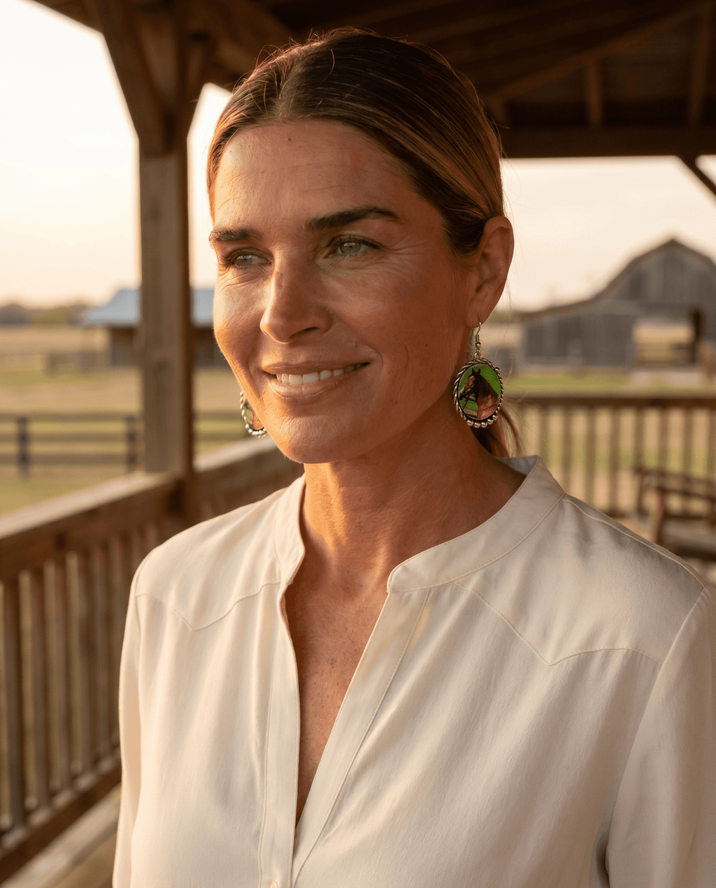 Western Framed Horse Fashion Earrings — Equestrian Statement (1½" x 1") - Rooted & Reckless Co.