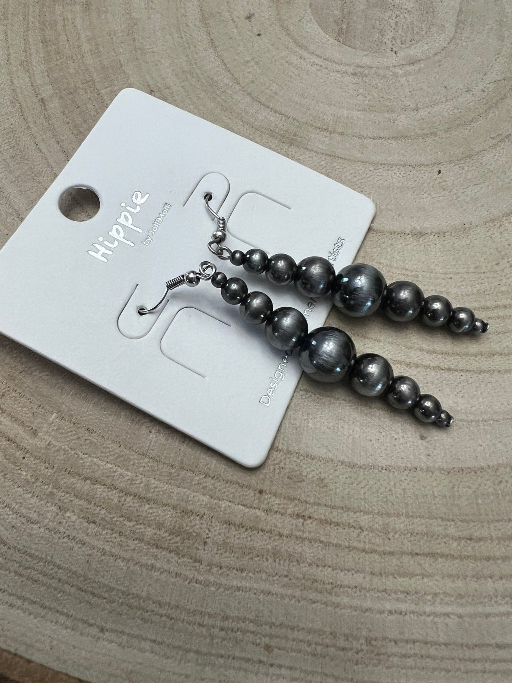 Western Graduated Faux Sterling Pearl Dangle Earrings — 2" Drop - Rooted & Reckless Co.