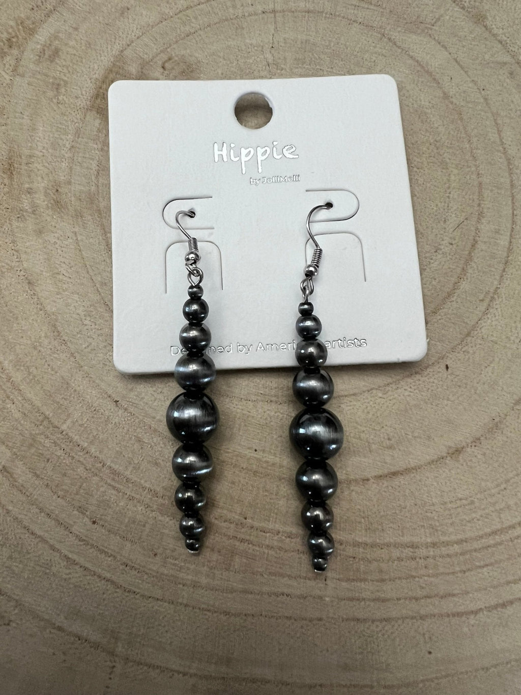 Western Graduated Faux Sterling Pearl Dangle Earrings — 2" Drop - Rooted & Reckless Co.