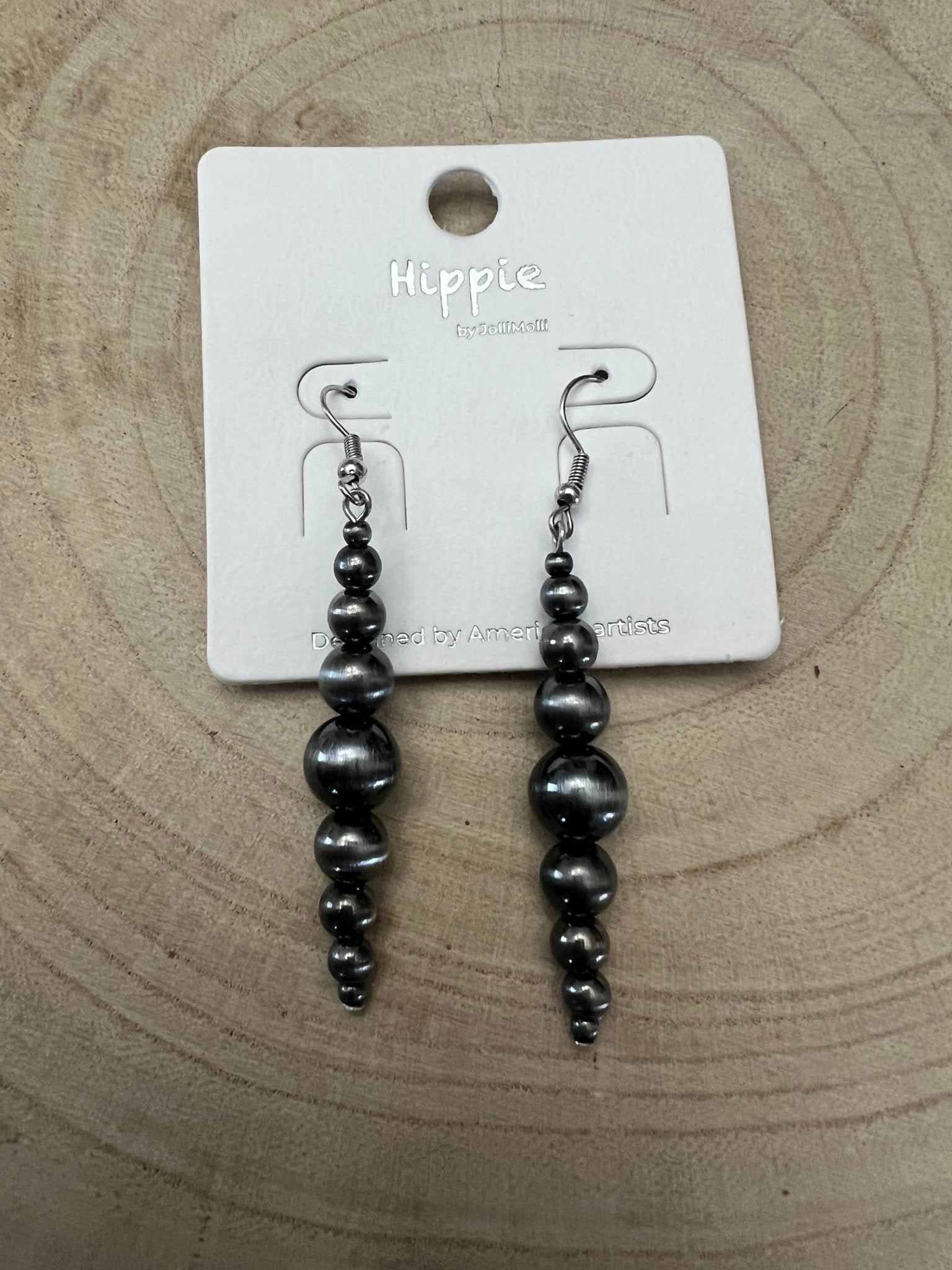 Western Graduated Faux Sterling Pearl Dangle Earrings — 2" Drop - Rooted & Reckless Co.