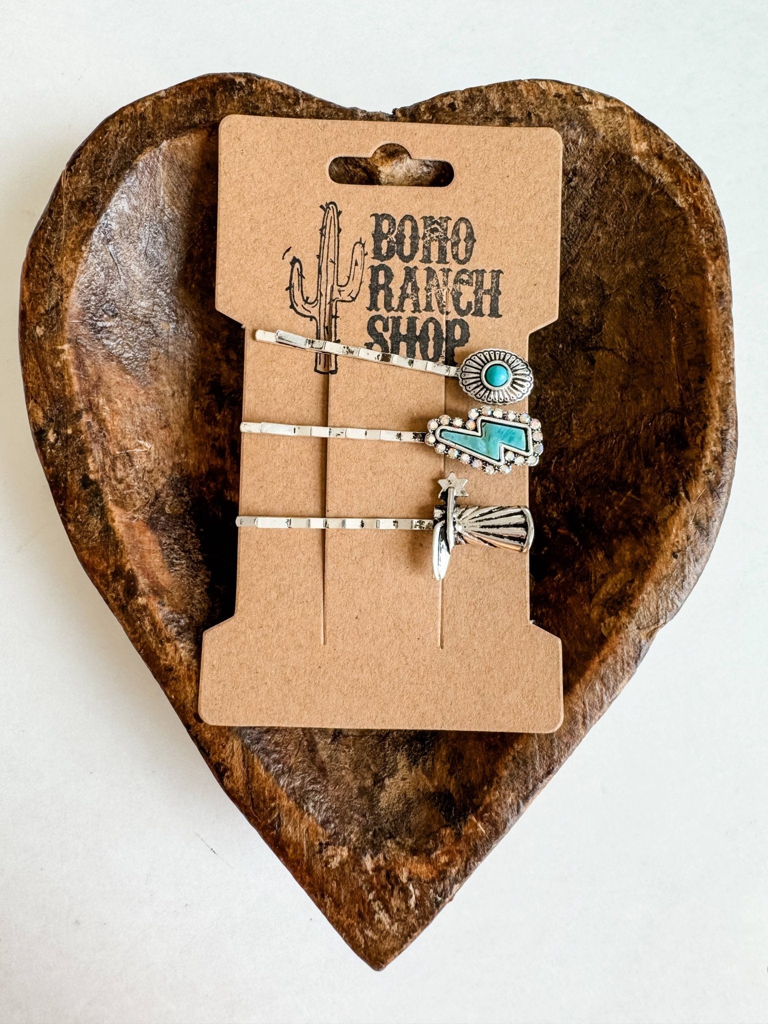 Western Hair Bobby 3 Pin Set - wedding, prom hair bridesmaid - Rooted & Reckless Co.