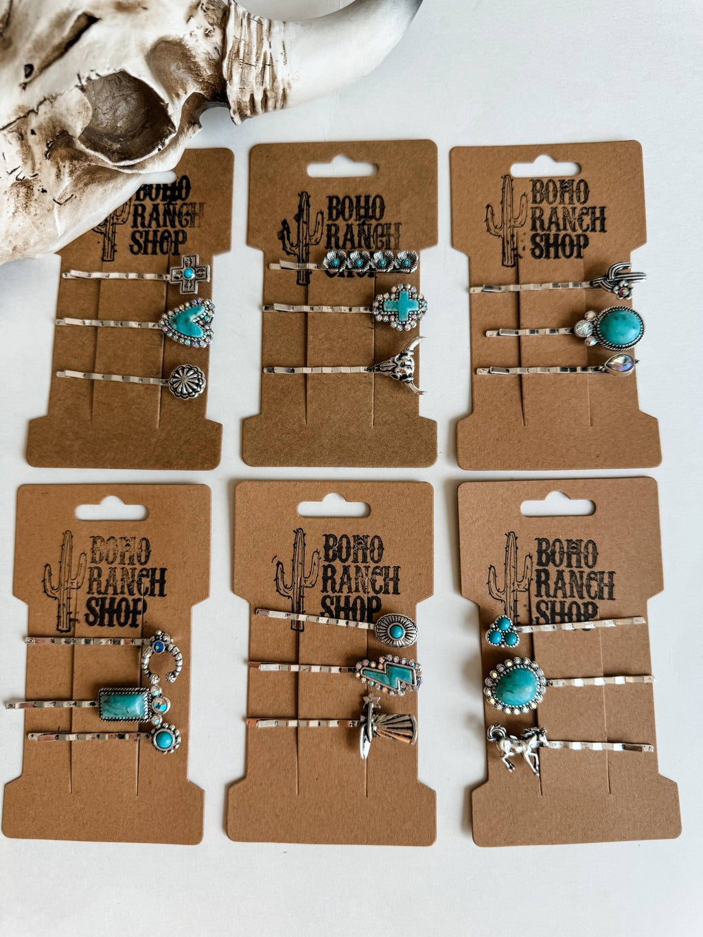 Western Hair Bobby 3 Pin Set - wedding, prom hair bridesmaid - Rooted & Reckless Co.