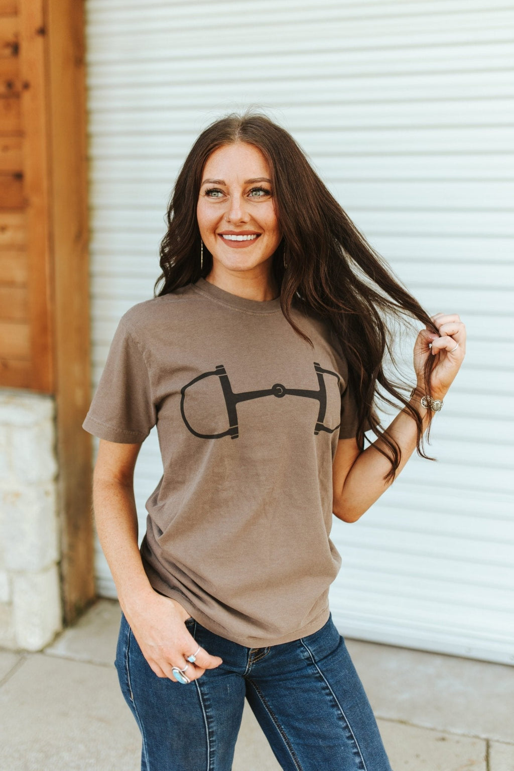 Western Horse Bit Graphic Tee - Rooted & Reckless Co.