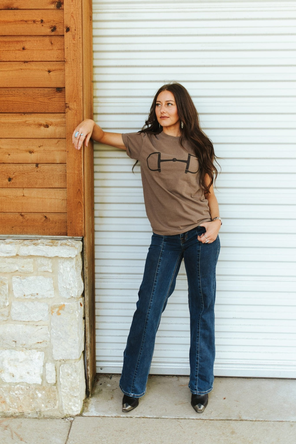 Western Horse Bit Graphic Tee - Rooted & Reckless Co.