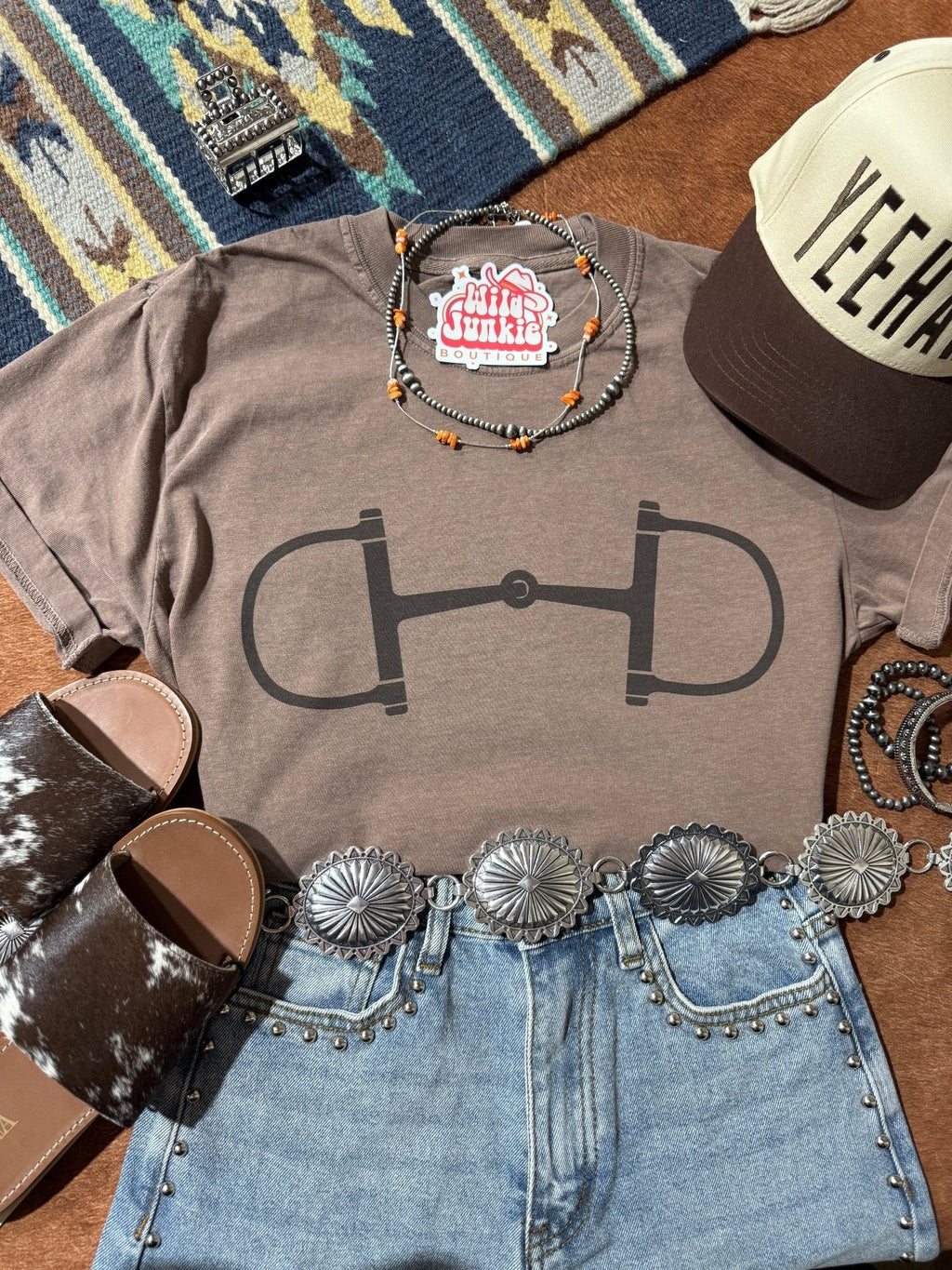 Western Horse Bit Graphic Tee - Rooted & Reckless Co.