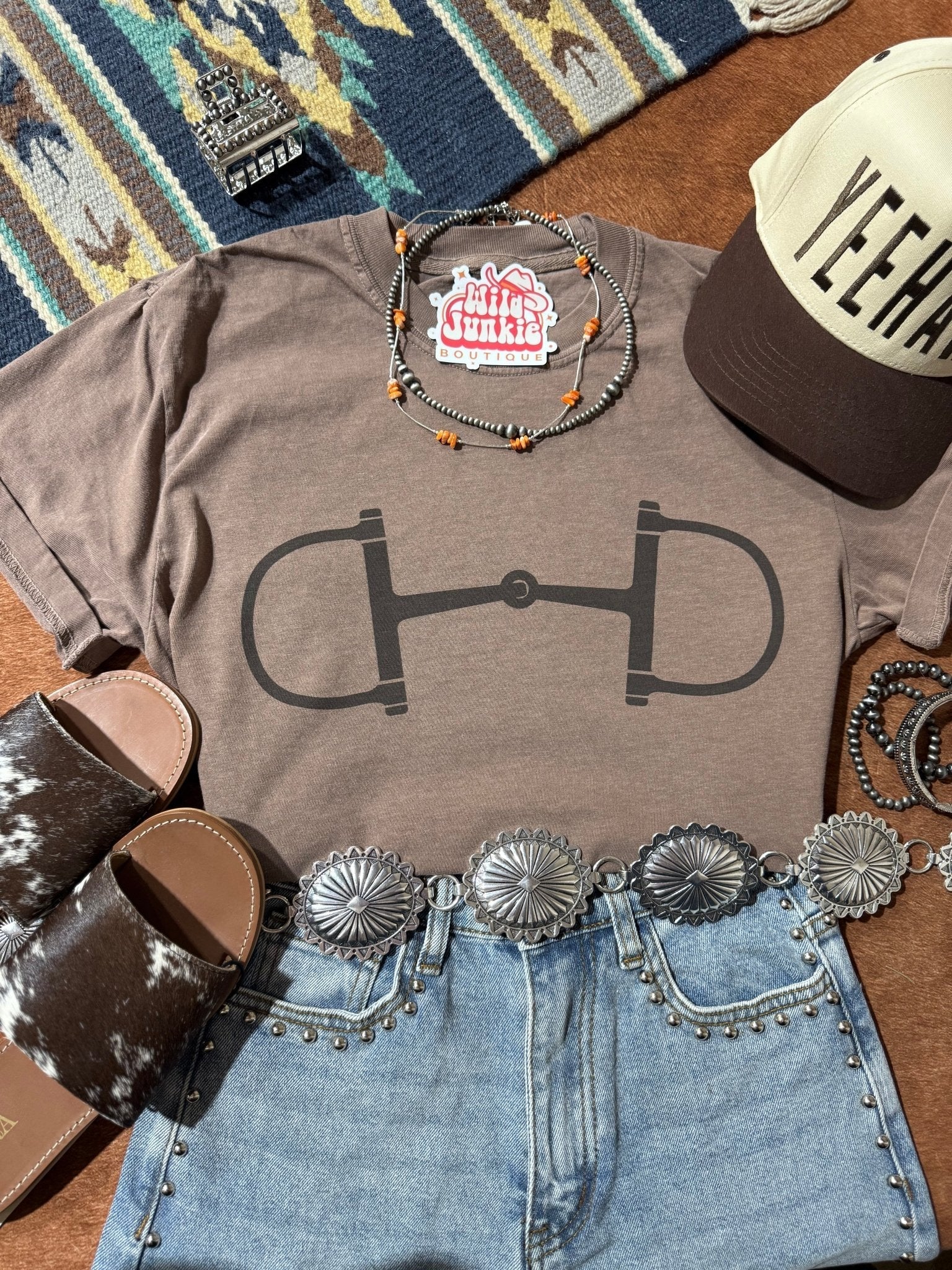 Western Horse Bit Graphic Tee - Rooted & Reckless Co.