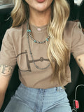 Western Horse Bit Graphic Tee - Rooted & Reckless Co.