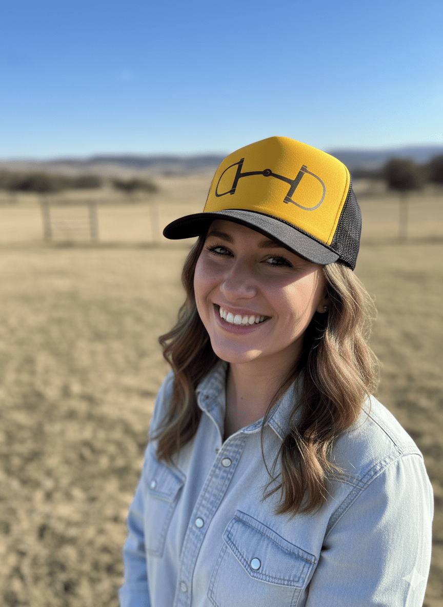 Western Horse Bit Trucker Hat - Rooted & Reckless Co.