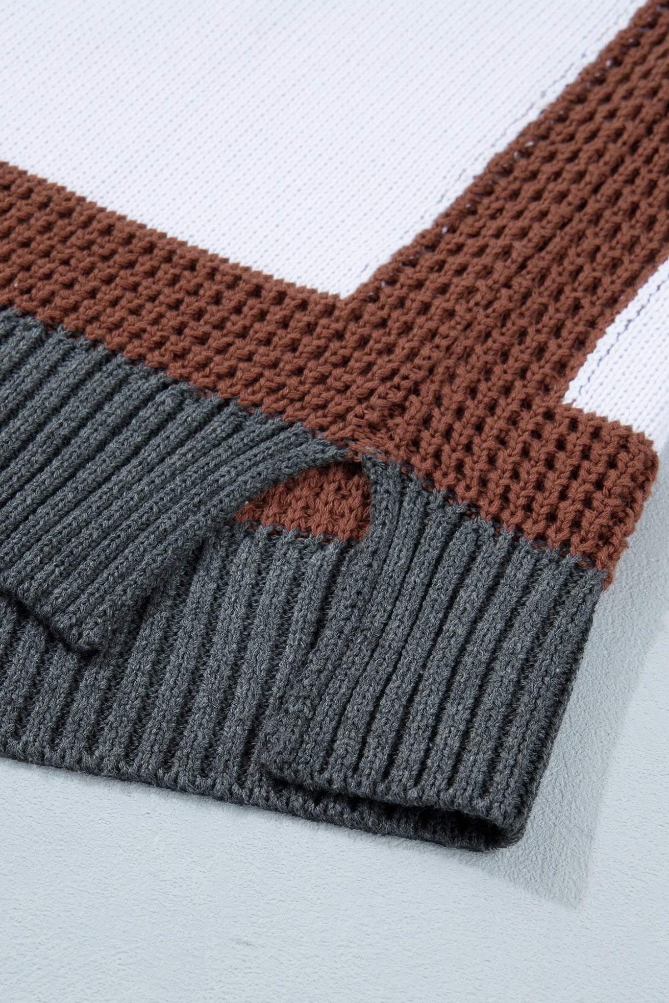 Western Horse Colorblock Trim Sleeveless Sweater Top - Rooted & Reckless Co.