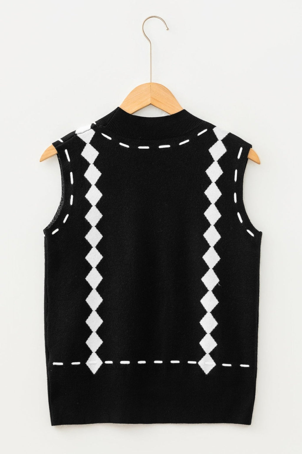 Western Horse Geometric Mock Neck Knit Top - Rooted & Reckless Co.