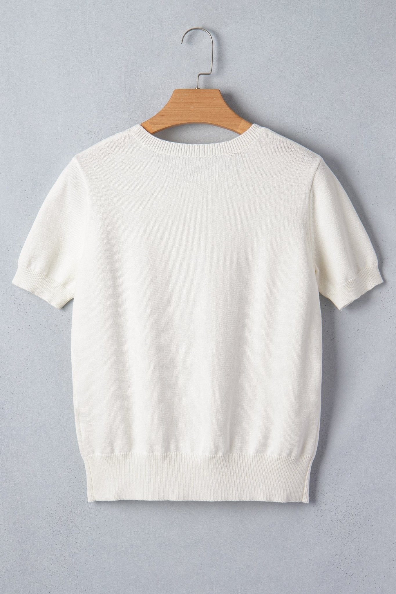 Western Horse Head Short Sleeve Sweater - Rooted & Reckless Co.