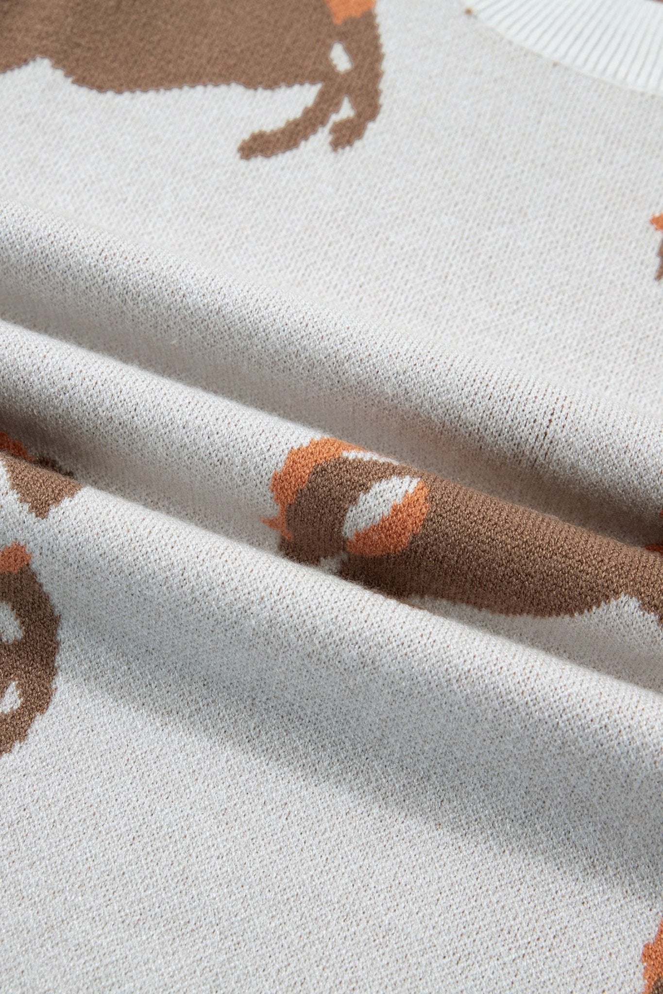 Western Horse Short Puff Sleeve Sweater - Rooted & Reckless Co.
