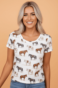 Western Horse Short Sleeve Graphic Tee - Rooted & Reckless Co.
