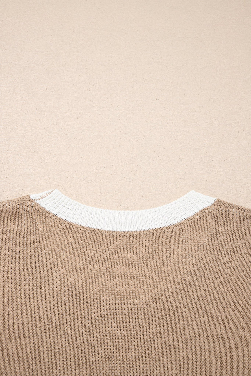 Western Horseshoe Contrast Trim Short Sleeve Sweater - Rooted & Reckless Co.