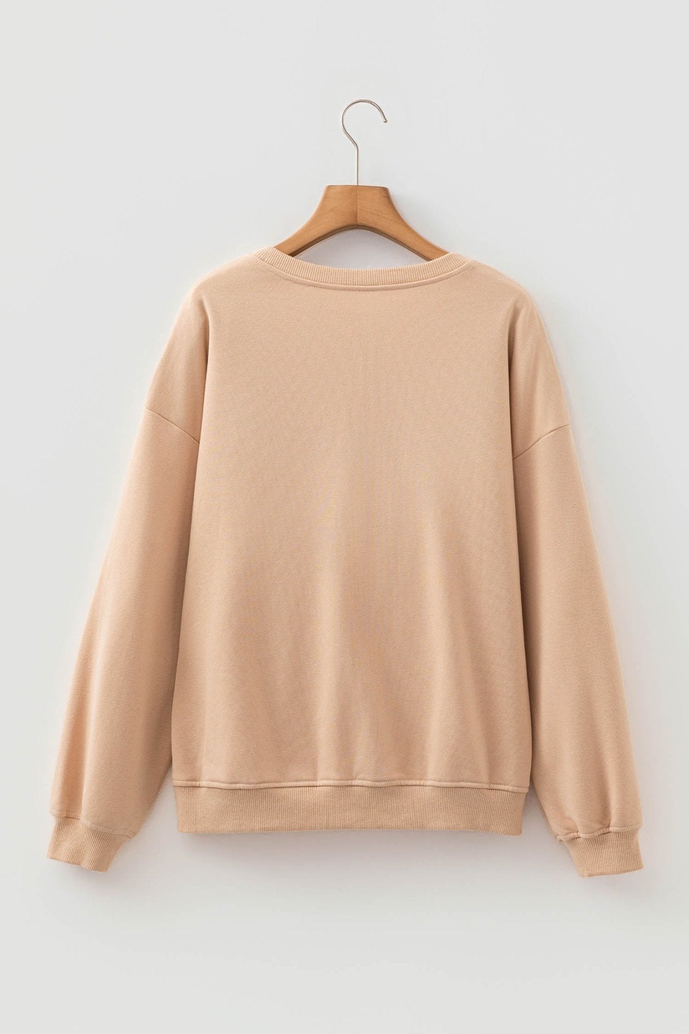 Western Horseshoe Embroidered Patch Drop Shoulder Sweatshirt - Rooted & Reckless Co.