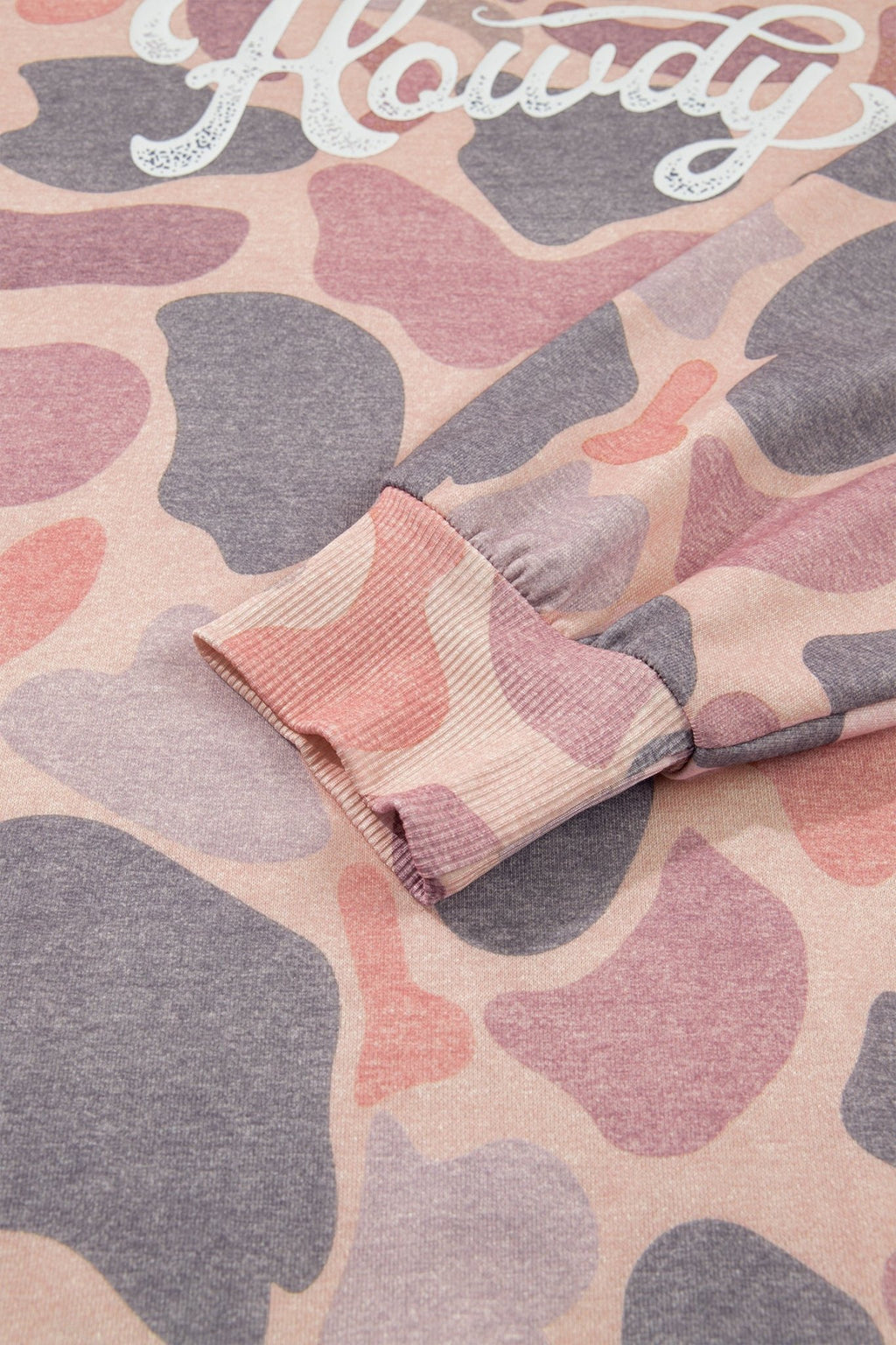 Western Howdy Camo Baggy Pullover Sweatshirt - Rooted & Reckless Co.
