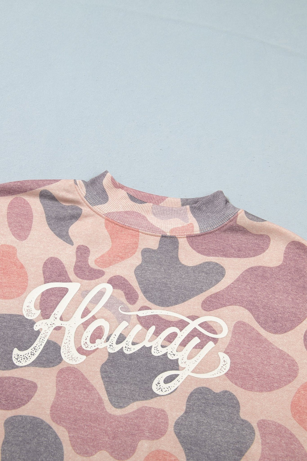 Western Howdy Camo Baggy Pullover Sweatshirt - Rooted & Reckless Co.