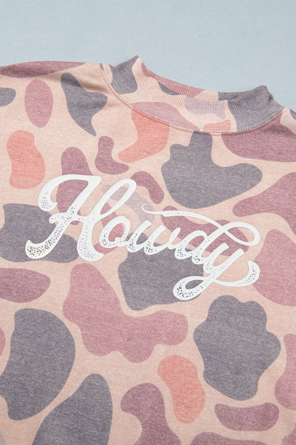 Western Howdy Camo Baggy Pullover Sweatshirt - Rooted & Reckless Co.