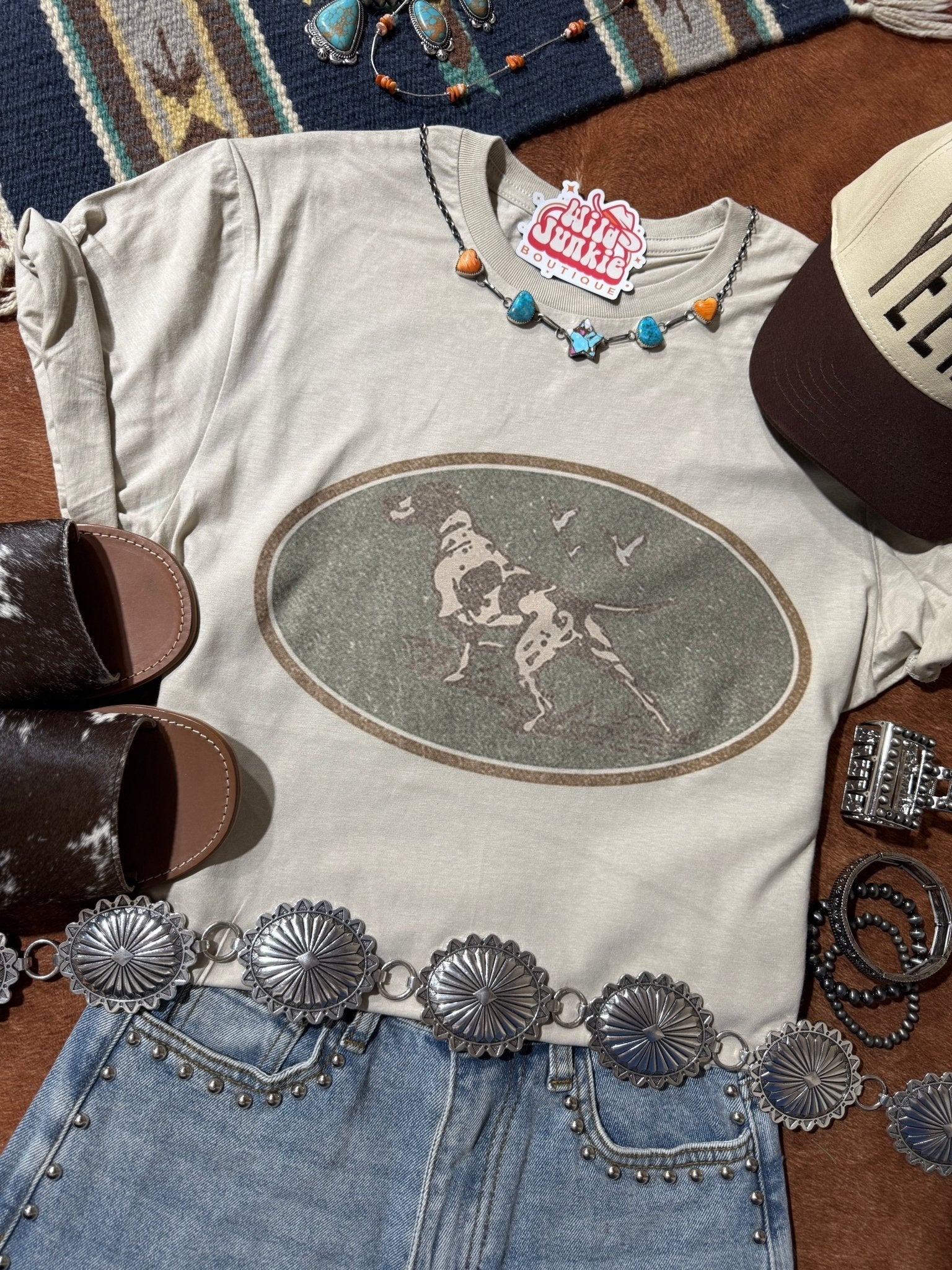 Western Hunt Dog Graphic Tee - Rooted & Reckless Co.
