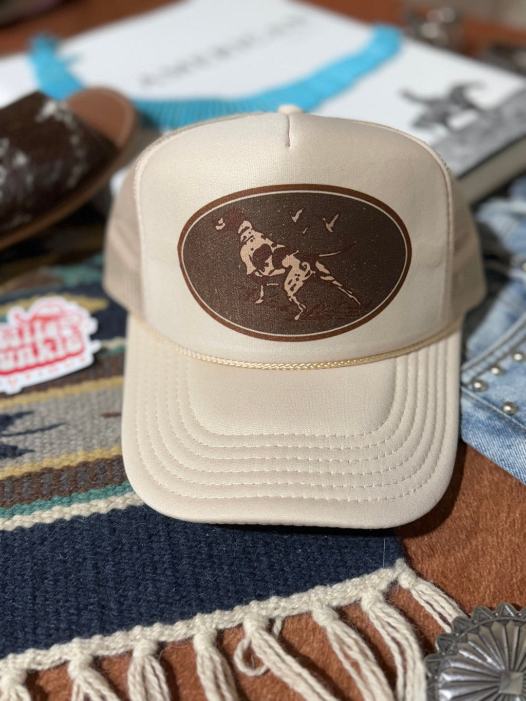 Western Hunt Dog Trucker Hat - Rooted & Reckless Co.