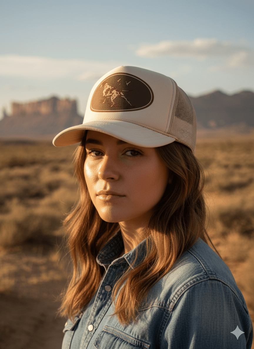 Western Hunt Dog Trucker Hat - Rooted & Reckless Co.