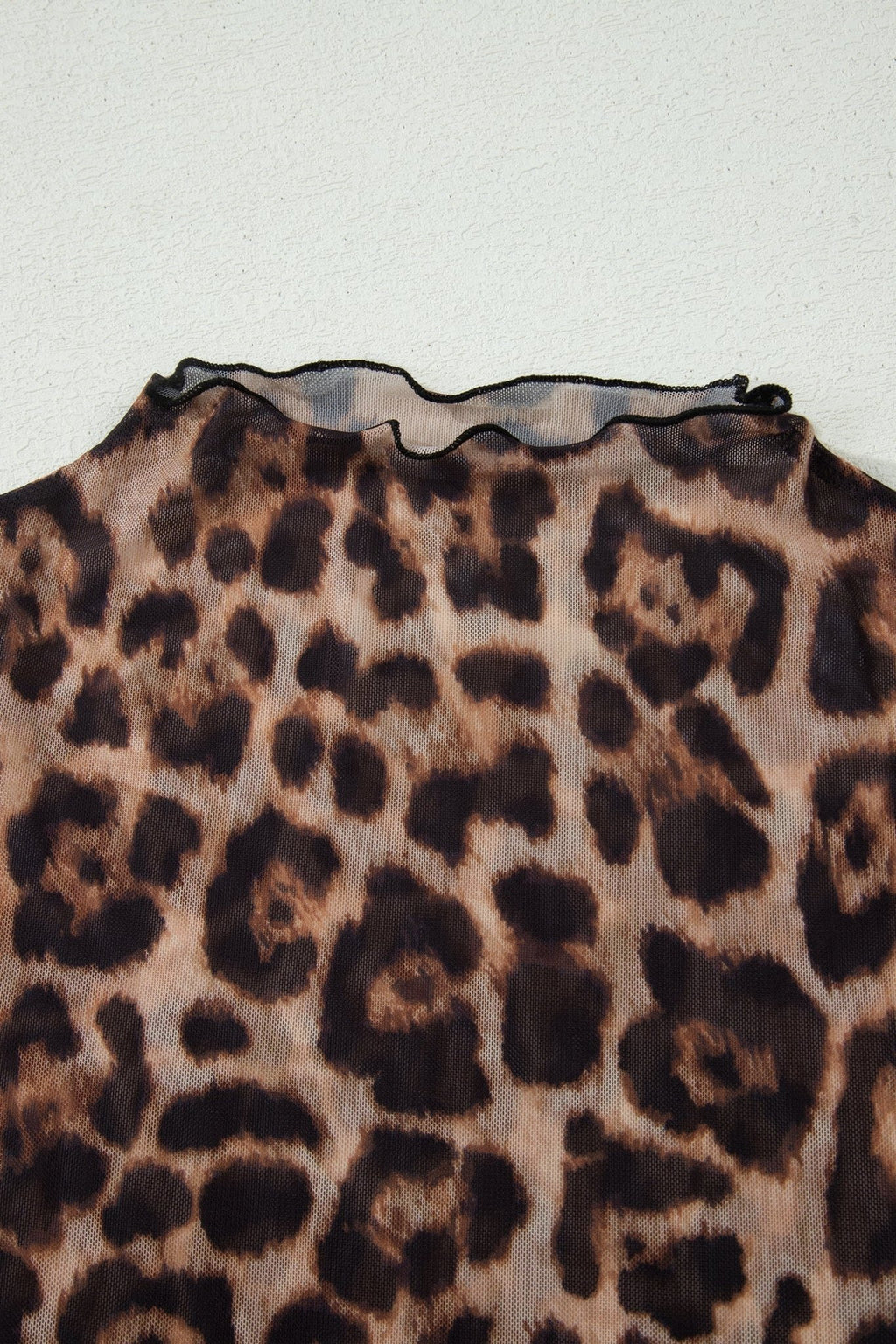 Western & Leopard Mesh Short Sleeve Top - Rooted & Reckless Co.