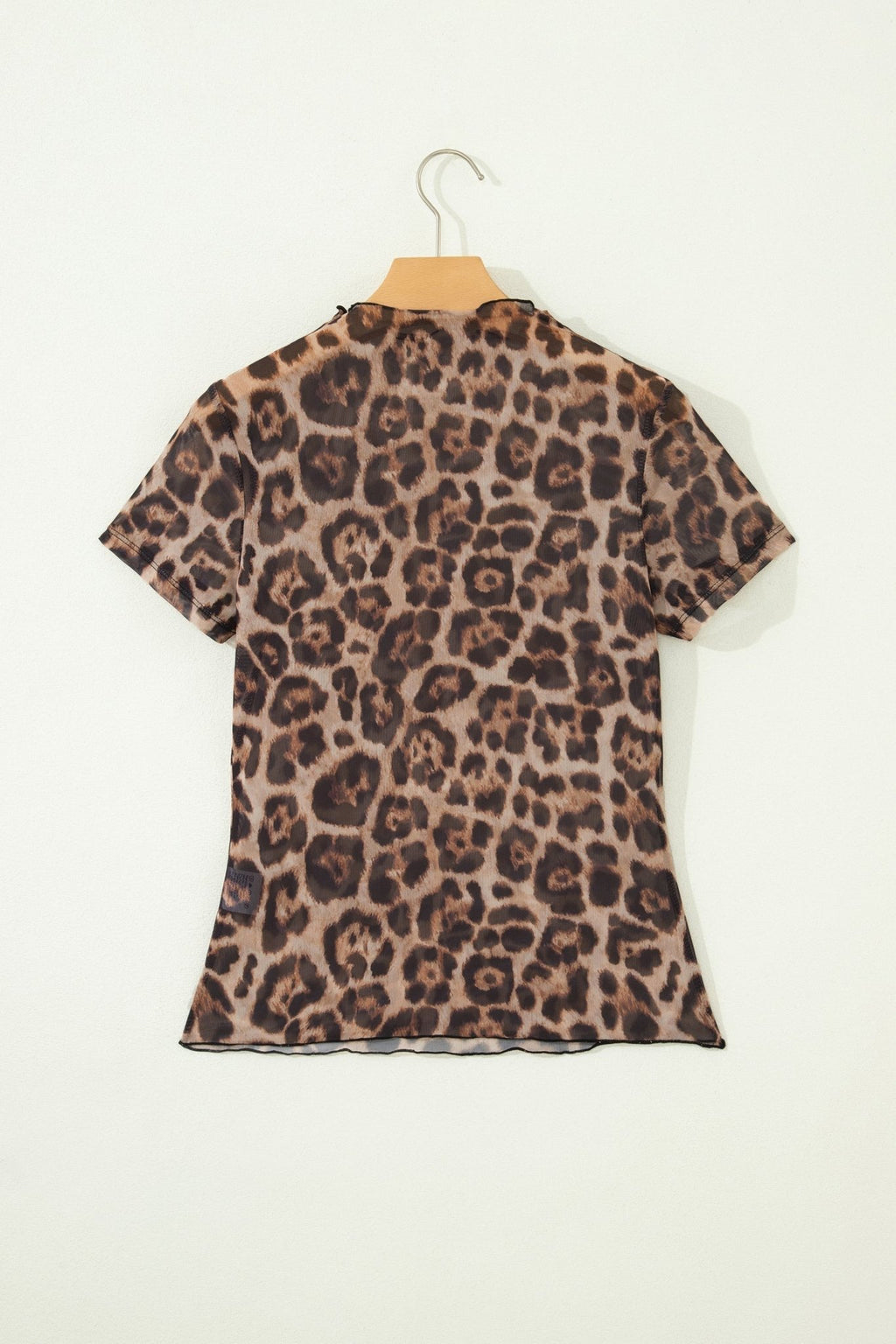 Western & Leopard Mesh Short Sleeve Top - Rooted & Reckless Co.