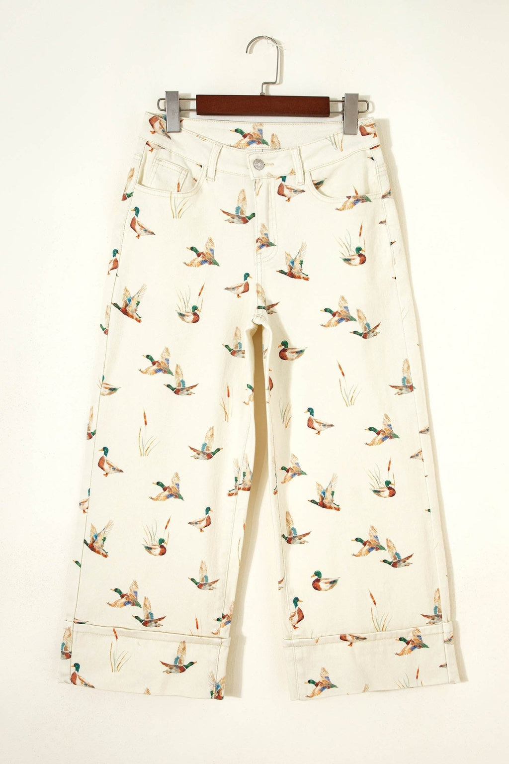 Western Mallard Cuffed Hem Shift Jeans - Rooted & Reckless Co.