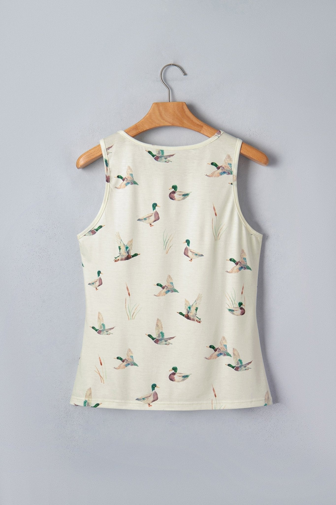 Western Mallard Round Neck Tank Top - Rooted & Reckless Co.