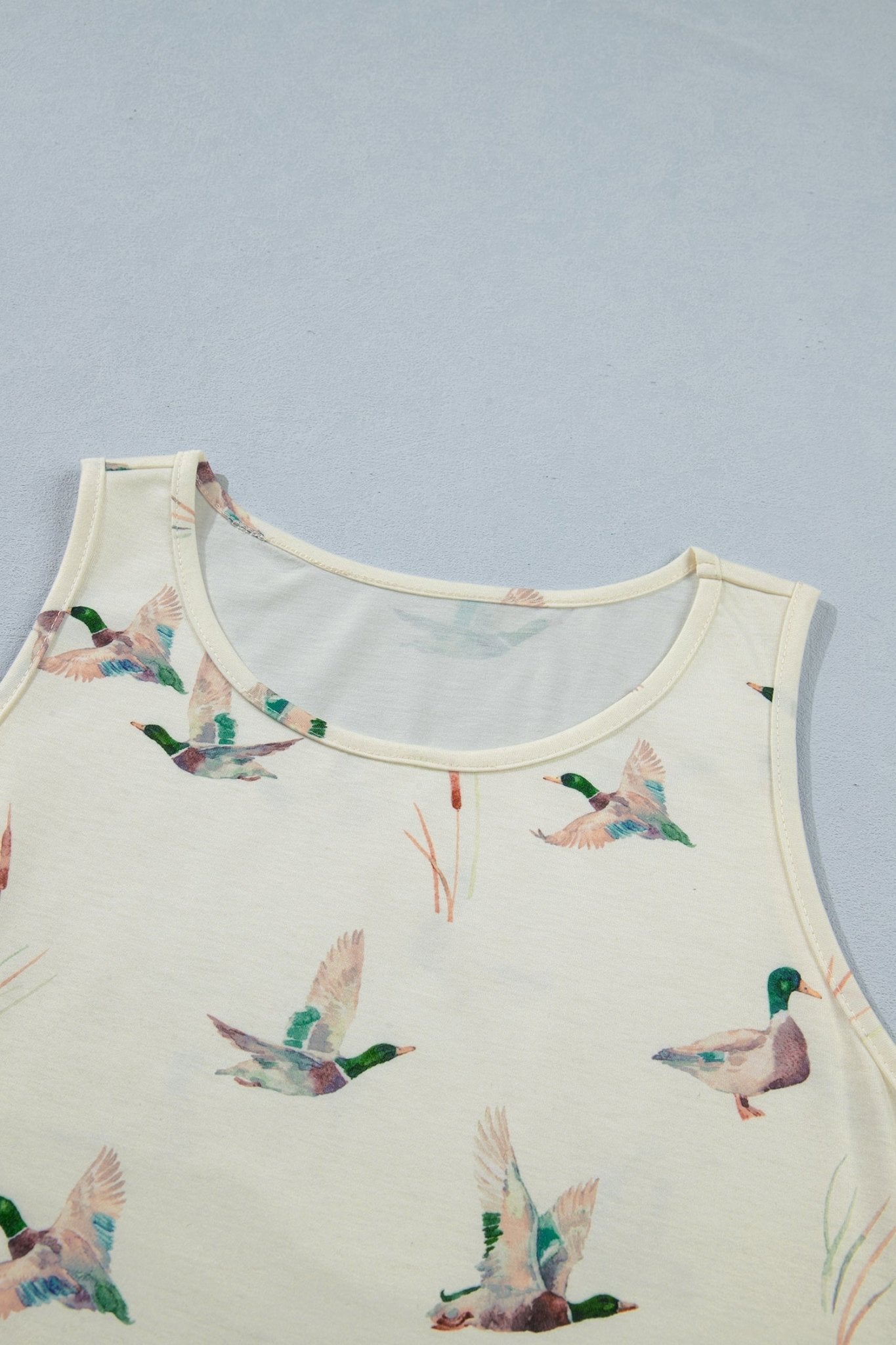 Western Mallard Round Neck Tank Top - Rooted & Reckless Co.